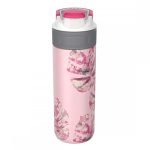 قمقمه کامبوکا 500 میلی لیتری دو جداره مدل التون طرح برگ صورتی - Image 3