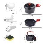 ست ظروف دو نفره درب پلی‌کربنات اسنوهاک کد SN.D55 - Image 2