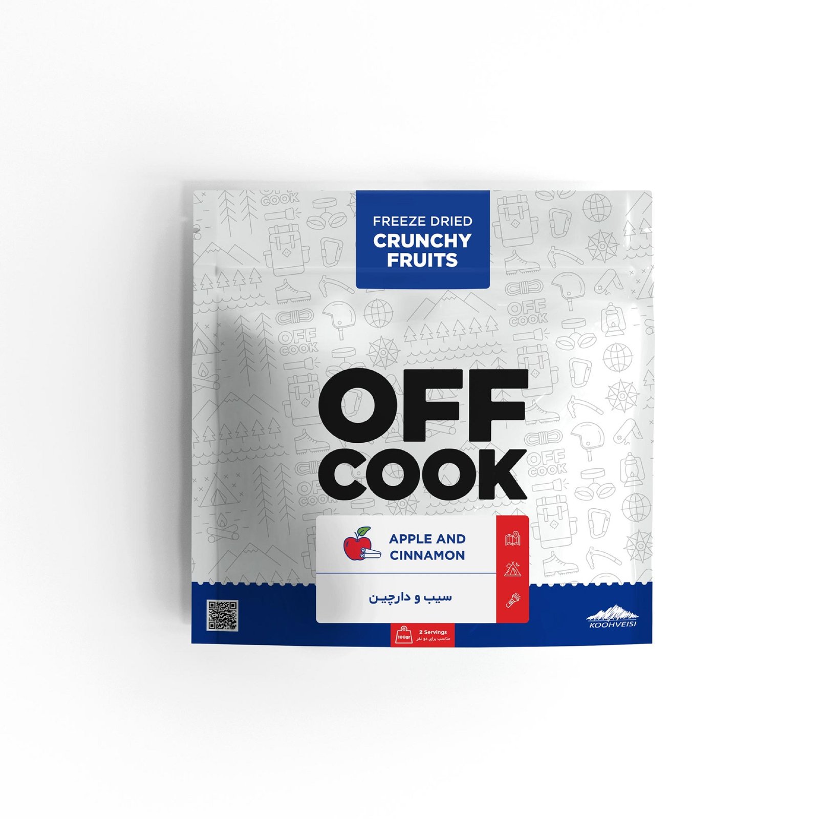 c-apple-cinnamon آف کوک کرانچ سیب و دارچین خشک انجمادی - Image 1