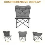 صندلی تاشو پروانه‌ای طبیعت‌گردی KingCamp مدل KC2224 - Image 3