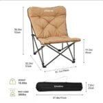 صندلی تاشو پروانه‌ای طبیعت‌گردی KingCamp مدل KC2224 - Image 4