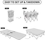 تخت‌خواب تاشو فضای باز نیچرهایک دو‌نفره مدل CNH22JU021 - Image 3