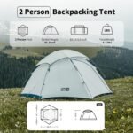 چادر دو نفره فوق‌سبک نیچرهایک Yakou 2 چهار فصل - Image 3