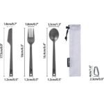 ست قاشق چنگال چاقو تيتانيوم نيچرهايک NH19T011-D - Image 2