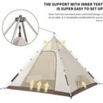 چادر اتوماتیک 4 نفره هرمی چهاروجهی نیچرهایک مدل CNH22ZP010 - Image 4