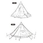 چادر هرمی 4 تا 8 نفره Series 12.3 نیچرهایک مدل NH20ZP005 - Image 3