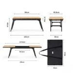 میز IGT با رویه چوبی بامبو نیچرهایک مدل NH22JU010 - Image 4